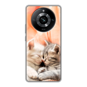 Силиконовый чехол на Realme 11 Pro с принтом Котята Силиконовый чехол на Realme 11 Pro с принтом Котята