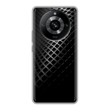 Силиконовый чехол на Realme 11 Pro с принтом Текстура металла
