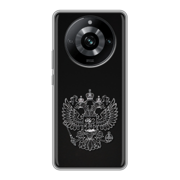 Силиконовый чехол на Realme 11 Pro с принтом Герб России