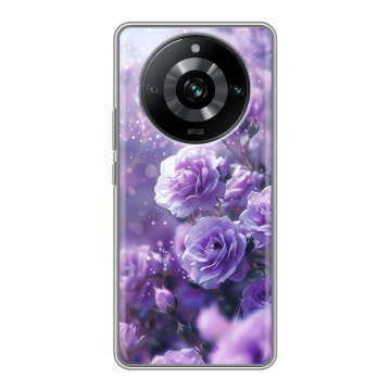 Силиконовый чехол на Realme 11 Pro с принтом Розы цветы Силиконовый чехол на Realme 11 Pro с принтом Розы цветы