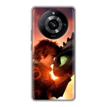 Силиконовый чехол на Realme 11 Pro с принтом Как приручить дракона Силиконовый чехол на Realme 11 Pro с принтом Как приручить дракона