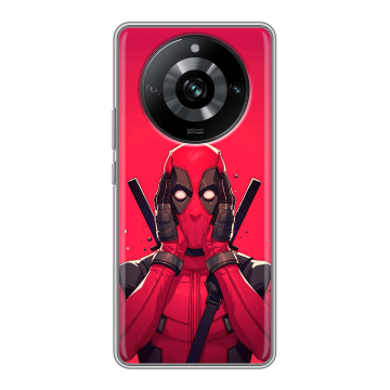 Силиконовый чехол на Realme 11 Pro с принтом Дедпул Deadpool Силиконовый чехол на Realme 11 Pro с принтом Дедпул Deadpool