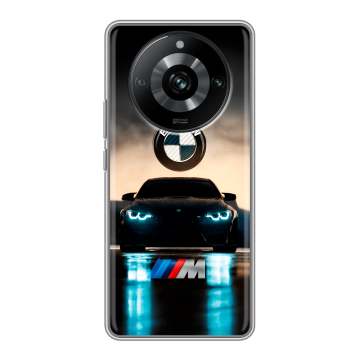 Силиконовый чехол на Realme 11 Pro с принтом БМВ BMW Силиконовый чехол на Realme 11 Pro с принтом БМВ BMW