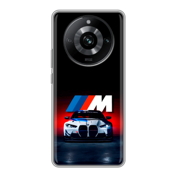 Силиконовый чехол на Realme 11 Pro с принтом БМВ BMW Силиконовый чехол на Realme 11 Pro с принтом БМВ BMW