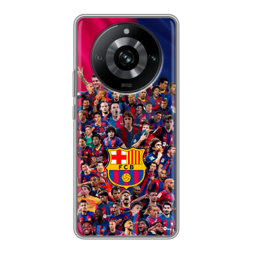 Силиконовый чехол на Realme 11 Pro с принтом Барселона Barcelona
