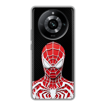 Силиконовый чехол на Realme 11 Pro с принтом человек паук spiderman Силиконовый чехол на Realme 11 Pro с принтом человек паук spiderman