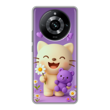 Силиконовый чехол на Realme 11 Pro с принтом для девочек Силиконовый чехол на Realme 11 Pro с принтом для девочек