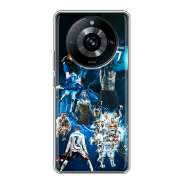 Силиконовый чехол на Realme 11 Pro с принтом Реал Роналдо Силиконовый чехол на Realme 11 Pro с принтом Реал Роналдо