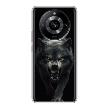 Силиконовый чехол на Realme 11 Pro с принтом Волк