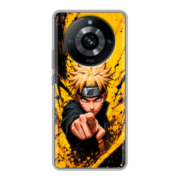 Силиконовый чехол на Realme 11 Pro с принтом Naruto Наруто