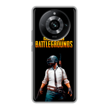 Силиконовый чехол на Realme 11 Pro с принтом PUGB ПАГБ