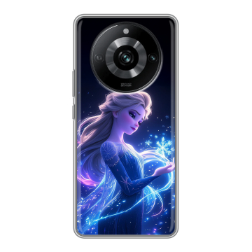 Силиконовый чехол на Realme 11 Pro с принтом Холодное сердце Frozen