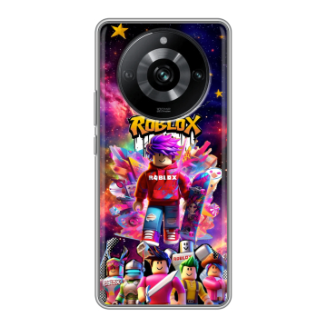 Силиконовый чехол на Realme 11 Pro с принтом Roblox Роблокс Силиконовый чехол на Realme 11 Pro с принтом Roblox Роблокс