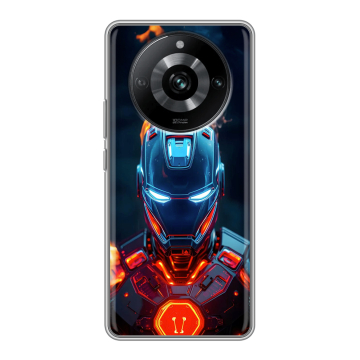 Силиконовый чехол на Realme 11 Pro с принтом IronMan Железный человек Силиконовый чехол на Realme 11 Pro с принтом IronMan Железный человек