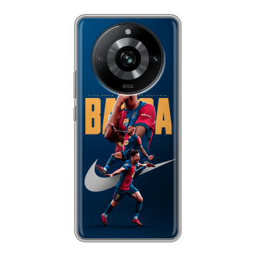 Силиконовый чехол на Realme 11 Pro с принтом Барселона Barca Yamal 