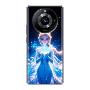 Силиконовый чехол на Realme 11 Pro с принтом Холодное сердце Frozen