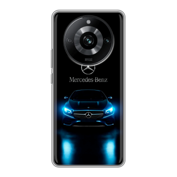 Силиконовый чехол на Realme 11 Pro с принтом Mercedes Мерседес