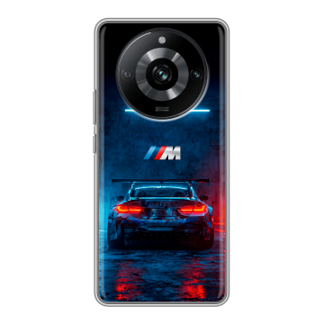 Силиконовый чехол на Realme 11 Pro с принтом BMW БМВ