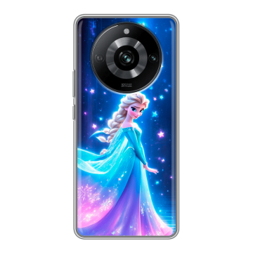 Силиконовый чехол на Realme 11 Pro с принтом Холодное сердце Frozen