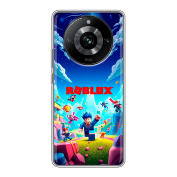 Силиконовый чехол на Realme 11 Pro с принтом Roblox Роблокс Силиконовый чехол на Realme 11 Pro с принтом Roblox Роблокс