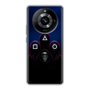 Силиконовый чехол на Realme 11 Pro с принтом Игра Кальмара Силиконовый чехол на Realme 11 Pro с принтом Игра Кальмара