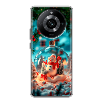 Силиконовый чехол на Realme 11 Pro с принтом Новый год Силиконовый чехол на Realme 11 Pro с принтом Новый год