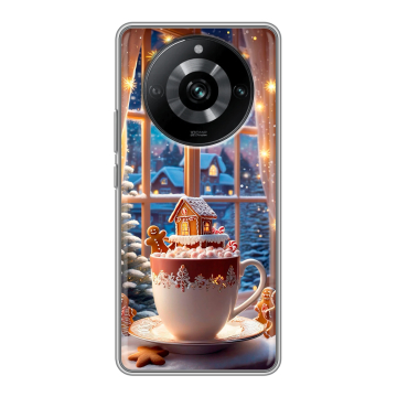 Силиконовый чехол на Realme 11 Pro с принтом Новый год Силиконовый чехол на Realme 11 Pro с принтом Новый год