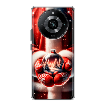 Силиконовый чехол на Realme 11 Pro с принтом Новый год Силиконовый чехол на Realme 11 Pro с принтом Новый год