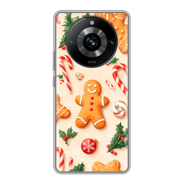 Силиконовый чехол на Realme 11 Pro с принтом Новый год Силиконовый чехол на Realme 11 Pro с принтом Новый год