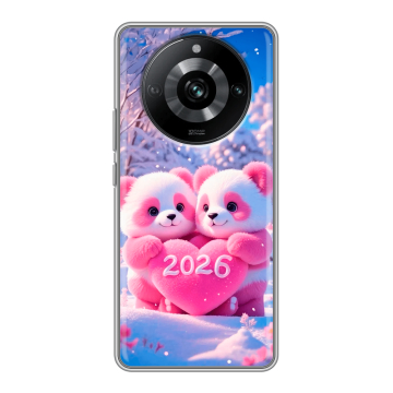 Силиконовый чехол на Realme 11 Pro с принтом Новый год Силиконовый чехол на Realme 11 Pro с принтом Новый год