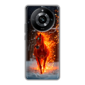 Силиконовый чехол на Realme 11 Pro с принтом Новый год Силиконовый чехол на Realme 11 Pro с принтом Новый год