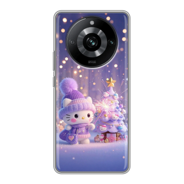 Силиконовый чехол на Realme 11 Pro с принтом Новый год Силиконовый чехол на Realme 11 Pro с принтом Новый год