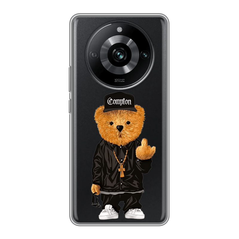 Силиконовый чехол на Realme 11 Pro с принтом Мишка Силиконовый чехол на Realme 11 Pro с принтом Мишка
