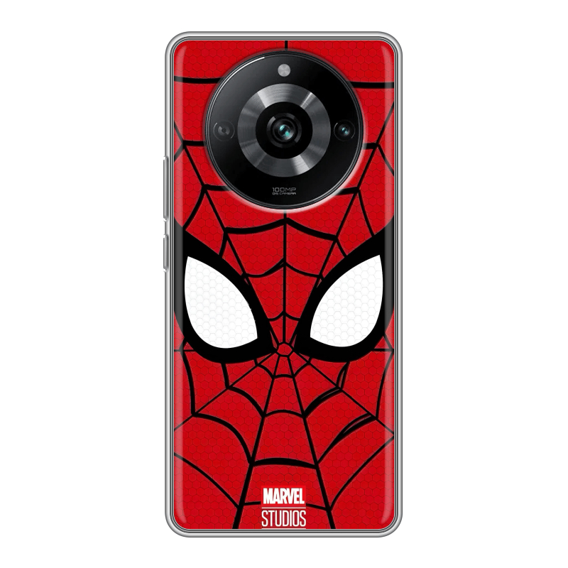 Силиконовый противоударный чехол на Realme 11 Pro с принтом человек паук spiderman Силиконовый противоударный чехол на Realme 11 Pro с принтом человек паук spiderman
