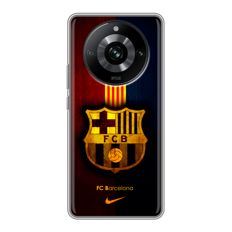 Силиконовый противоударный чехол на Realme 11 Pro с принтом Барселона Barcelona Силиконовый противоударный чехол на Realme 11 Pro с принтом Барселона Barcelona