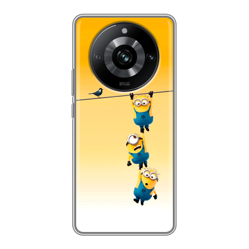 Силиконовый чехол на Realme 11 Pro с принтом Миньоны Силиконовый чехол на Realme 11 Pro с принтом Миньоны