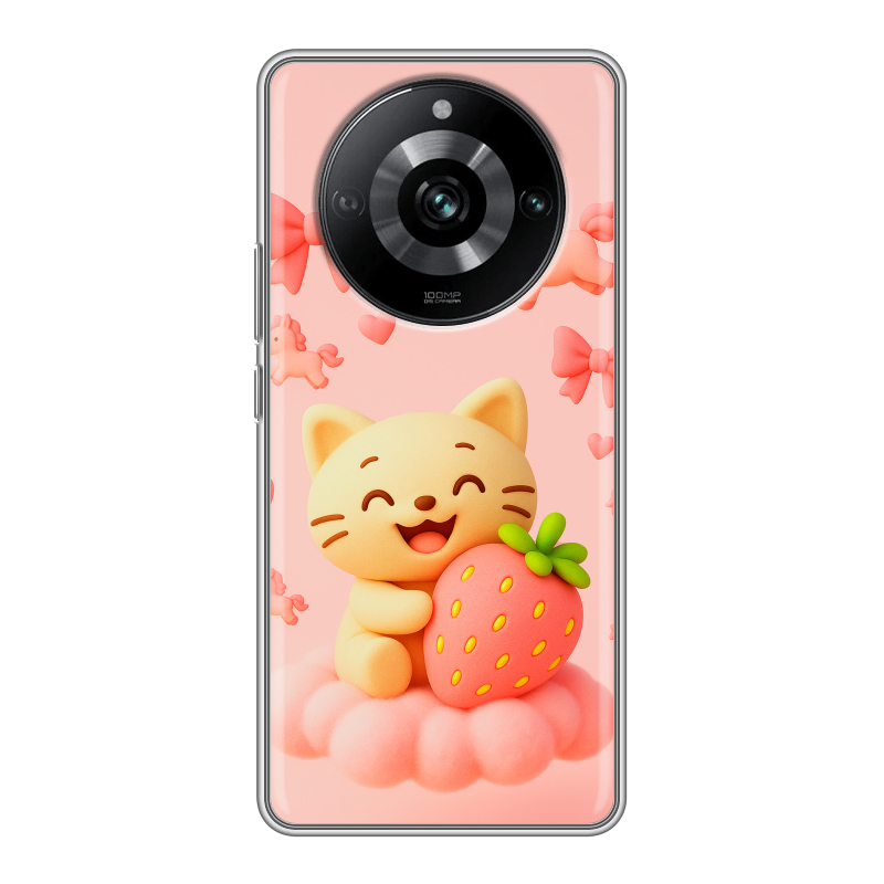 Силиконовый противоударный чехол на Realme 11 Pro с принтом для девочек Силиконовый противоударный чехол на Realme 11 Pro с принтом для девочек