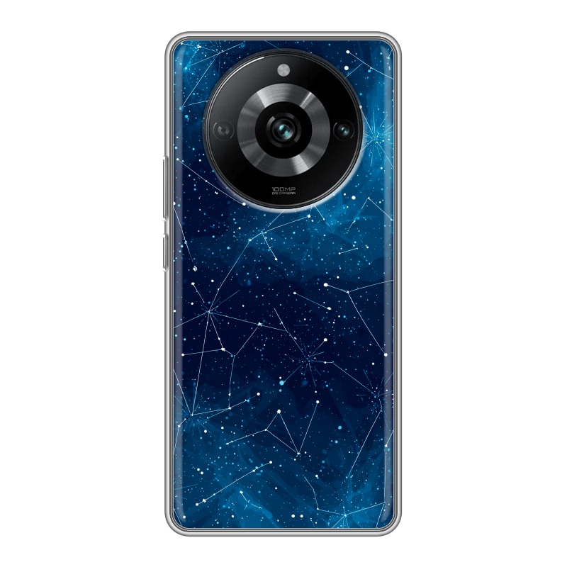 Силиконовый противоударный чехол на Realme 11 Pro с принтом Космос звезды Силиконовый противоударный чехол на Realme 11 Pro с принтом Космос звезды