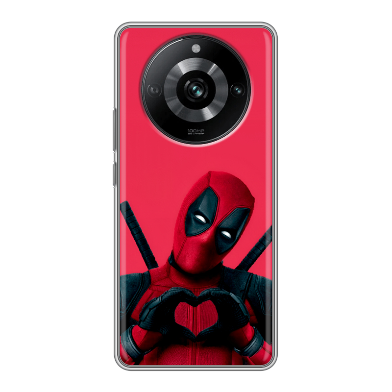 Силиконовый чехол на Realme 11 Pro с принтом Дедпул Deadpool Силиконовый чехол на Realme 11 Pro с принтом Дедпул Deadpool