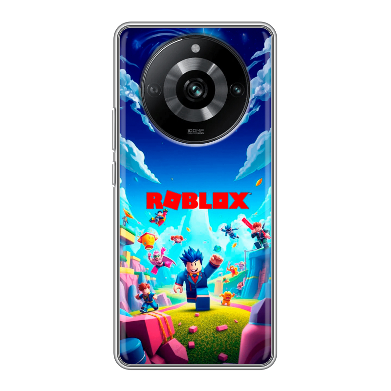 Силиконовый чехол на Realme 11 Pro с принтом Roblox Роблокс Силиконовый чехол на Realme 11 Pro с принтом Roblox Роблокс