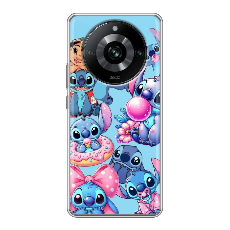 Силиконовый чехол на Realme 11 Pro с принтом Лило и Стич Силиконовый чехол на Realme 11 Pro с принтом Лило и Стич