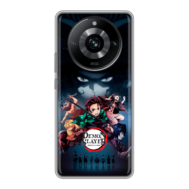 Силиконовый противоударный чехол на Realme 11 Pro с принтом Demon Slayer Клинок рассекающий демонов Силиконовый противоударный чехол на Realme 11 Pro с принтом Demon Slayer Клинок рассекающий демонов