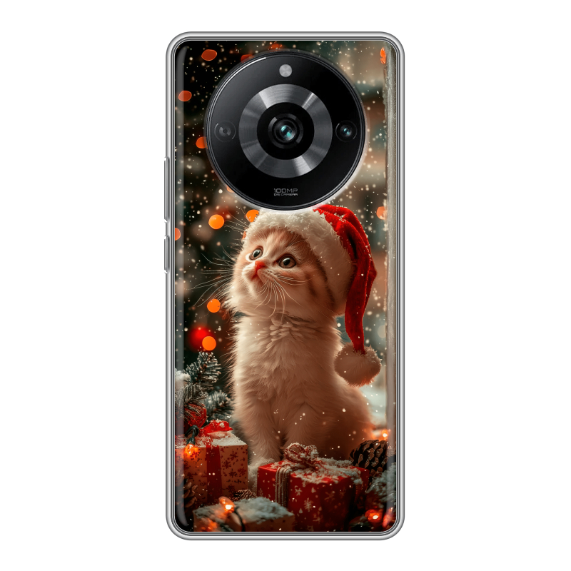Силиконовый чехол на Realme 11 Pro с принтом Новый год Силиконовый чехол на Realme 11 Pro с принтом Новый год