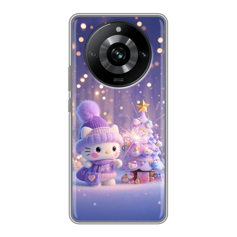Силиконовый чехол на Realme 11 Pro с принтом Новый год Силиконовый чехол на Realme 11 Pro с принтом Новый год