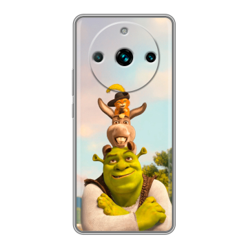 Силиконовый чехол на Realme 11 Pro Plus с принтом Шрек Shrek
