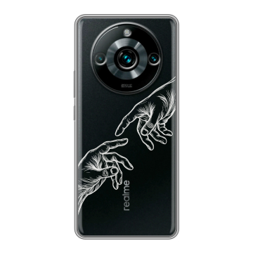 Силиконовый чехол на Realme 11 Pro Plus с принтом Сотворение мира