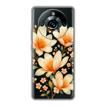 Силиконовый чехол на Realme 11 Pro Plus с принтом Цветы