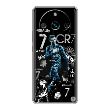 Силиконовый чехол на Realme 11 Pro Plus с принтом Реал Роналдо Силиконовый чехол на Realme 11 Pro Plus с принтом Реал Роналдо