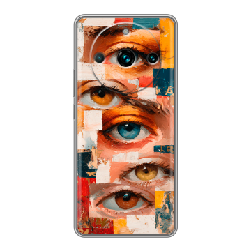 Силиконовый чехол на Realme 11 Pro Plus с принтом Модный принт