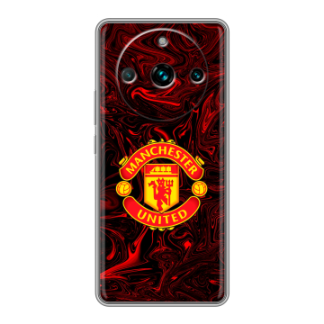 Силиконовый чехол на Realme 11 Pro Plus с принтом Manchester United
